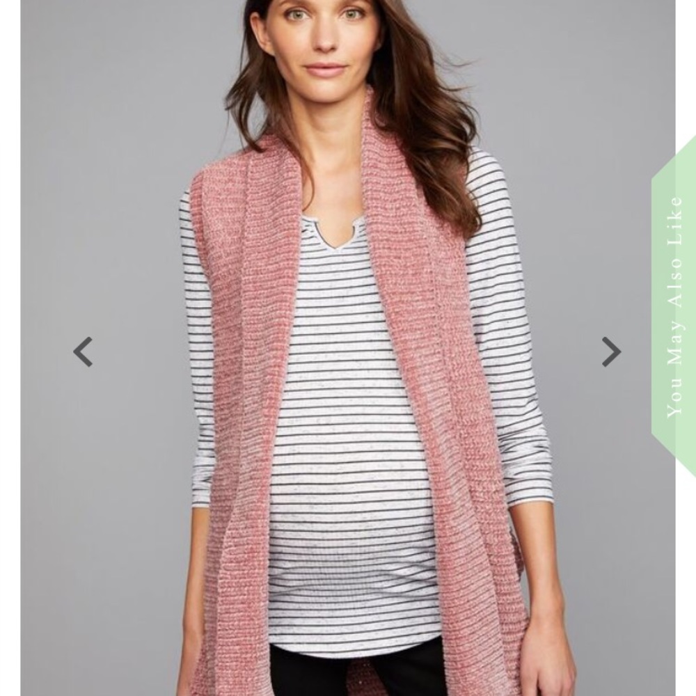 A Pea in the Pod Belted Maternity Vest | XS SM